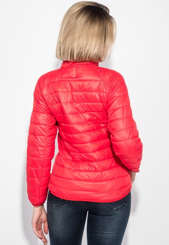 Куртка женская демисезонная на молнии 191V004 (красный)