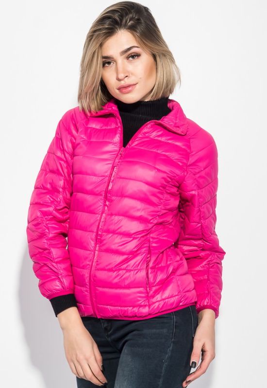 Куртка женская демисезонная на молнии 191V004 (розовый)