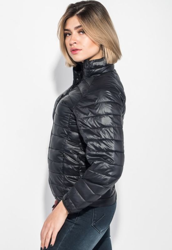 Куртка женская демисезонная на молнии 191V004 (черный)