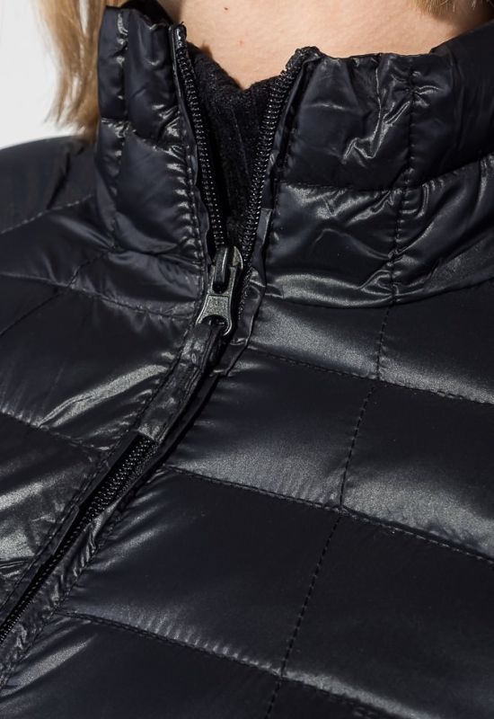 Куртка женская демисезонная на молнии 191V004 (черный)