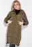 Куртка женская длинная 677K005-1 (хаки)