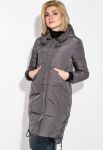 Куртка жіноча довга 677K005-1 (сірий)