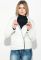 Куртка женская двухфактурная 69PD1049 (молочный)