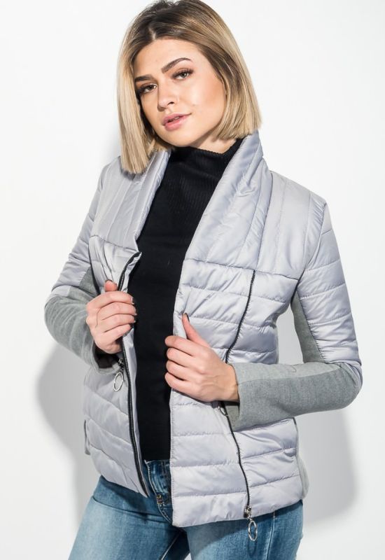 Куртка женская двухфактурная 69PD1049 (серый)