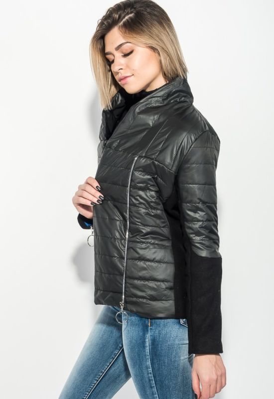 Куртка женская двухфактурная 69PD1049 (черный)