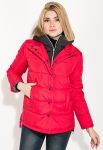 Куртка жіноча імітація двійки 80PD1336 (червоний)