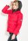 Куртка женская имитация двойки 80PD1336 (красный)