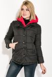 Куртка жіноча імітація двійки 80PD1336 (чорний)