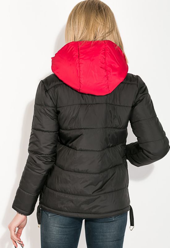 Куртка женская имитация двойки 80PD1336 (черный)