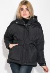 Куртка жіноча коротка на поясі 69PD1075-1 (чорний)