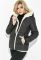 Куртка жіноча на хутрі тепла 77PD865 (чорний)