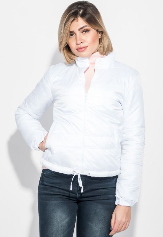 Куртка женская однотонная 72PD153-1 (белый)