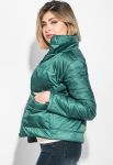 Куртка женская однотонная 72PD196 (бутылочный) Куртка женская однотонная 72PD196 (бутылочный)