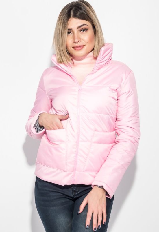 Куртка женская однотонная 72PD196 (розовый)