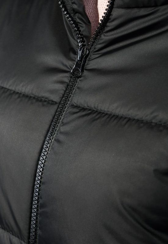 Куртка женская однотонная 72PD196 (черный)