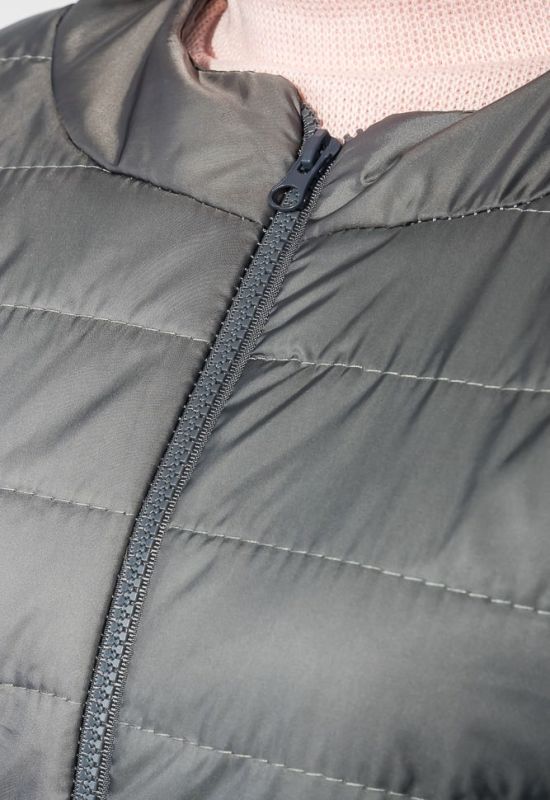 Куртка женская однотонная демисезон 72PD192 (серый)