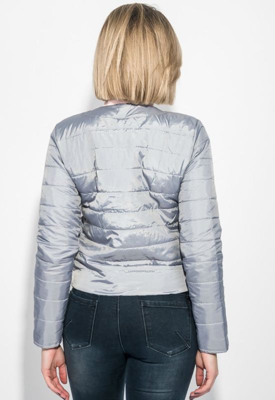 Куртка женская однотонная демисезон 72PD192 (светло-серый)