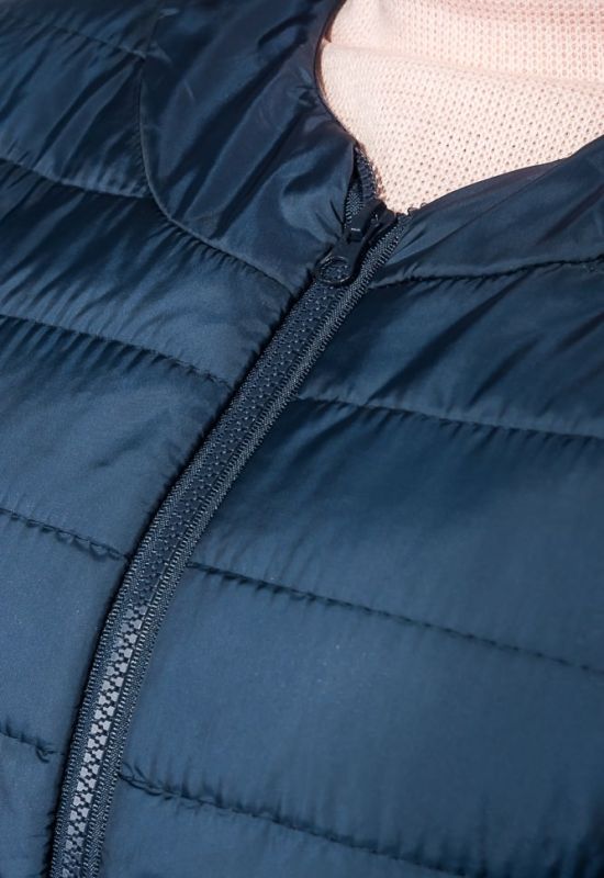 Куртка женская однотонная демисезон 72PD192 (темно-синий)
