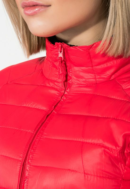 Куртка женская однотонная модель 191V003 (красный)