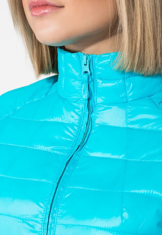 Куртка женская однотонная модель 191V003 (голубой)