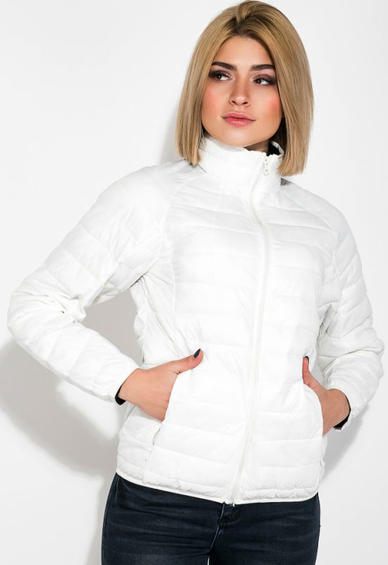 Куртка женская однотонная модель 191V003 (молочный)