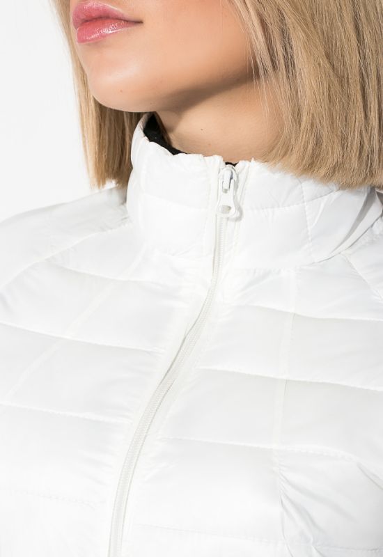 Куртка женская однотонная модель 191V003 (молочный)