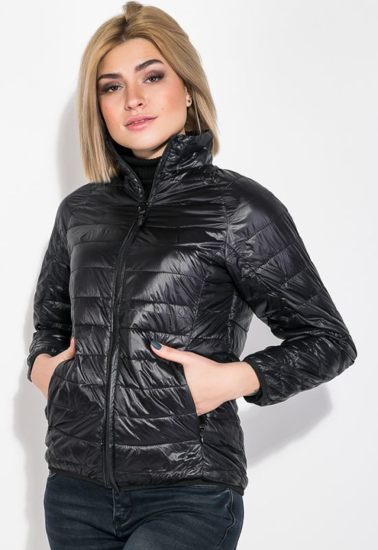 Куртка женская однотонная модель 191V003 (черный)