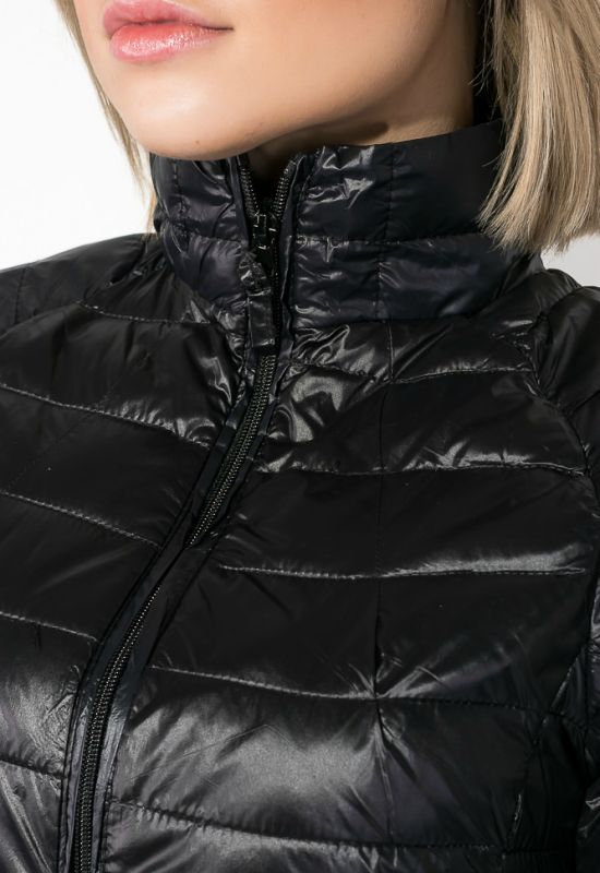Куртка женская однотонная модель 191V003 (черный)