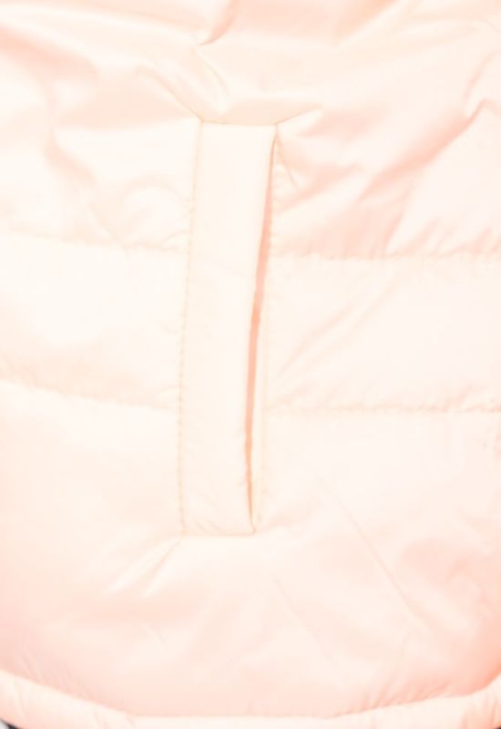 Куртка женская однотонная с карманами 72PD153 (персиковый)
