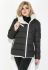 Куртка женская полубатал на меху 77PD8651 (черный)