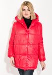 Куртка жіноча з манжетами на рукавах 80PD1077 (червоний)