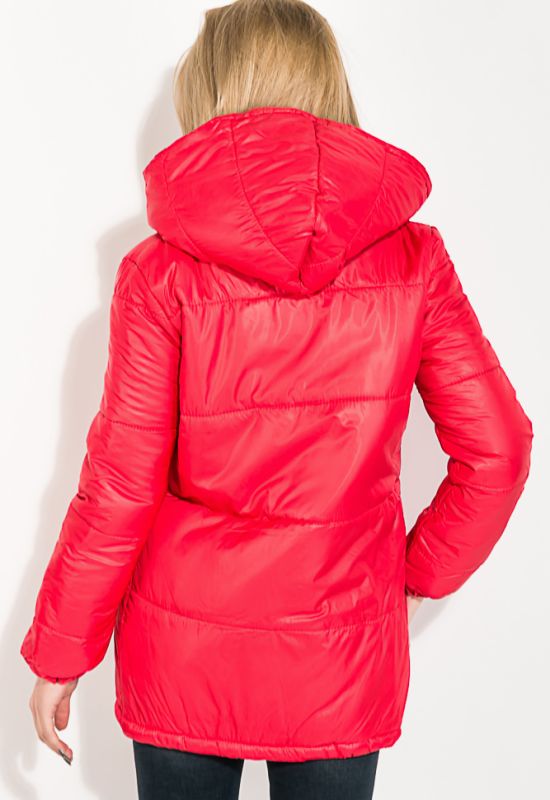 Куртка женская с манжетами на рукавах 80PD1077 (красный)
