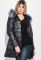 Куртка жіноча з елементами декору на поясі та грудях 69PD893 (чорний)