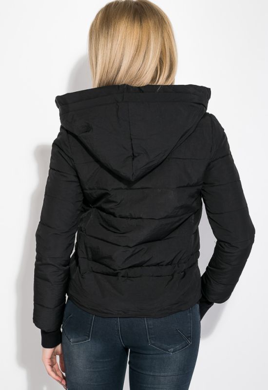 Куртка женская с капюшоном 677K007 (черный)