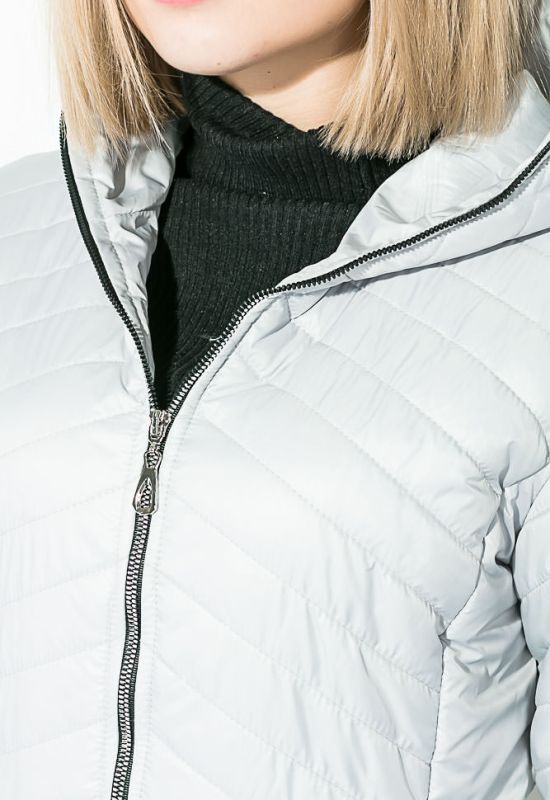 Куртка женская с капюшоном с широкой цветовой палитрой 74PD806 (светло-серый)