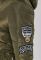 Куртка жіноча з нашивками 154V001 (хакі)