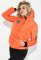 Куртка жіноча з нашивками 154V001 (помаранчевий)