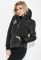 Куртка женская с нашивками 154V001 (черный)