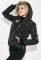 Куртка женская с нашивками 154V001 (черный)