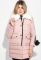 Куртка жіноча з низом, що відстібається, великий брелок на рукаві 315V001 (рожевий)