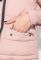 Куртка жіноча з низом, що відстібається, великий брелок на рукаві 315V001 (рожевий)