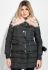 Куртка жіноча з низом, що відстібається, великий брелок на рукаві 315V001 (чорний)