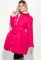 Куртка жіноча з пишною спідницею з поясом 69PD891 (малиновий/рожевий)