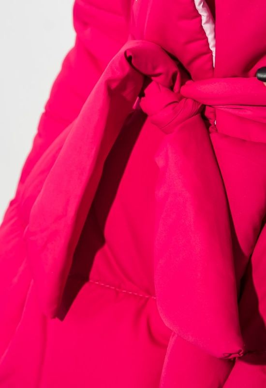 Куртка женская с пышной юбкой с поясом 69PD891 (малиновый/розовый)