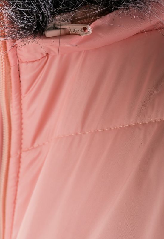 Куртка женская с вышитыми карманами 69PD987 (персиковый)