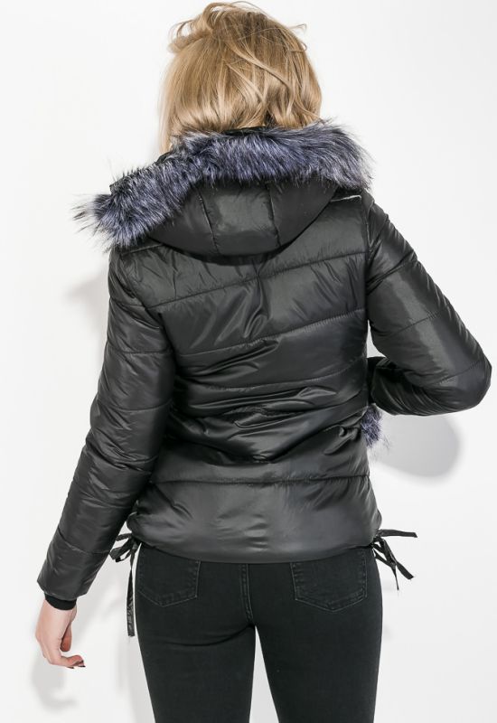 Куртка женская с вышитыми карманами 69PD987 (черный)