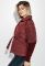 Куртка жіноча зі знімними рукавами з поясом 69PD823-1 (марсала)