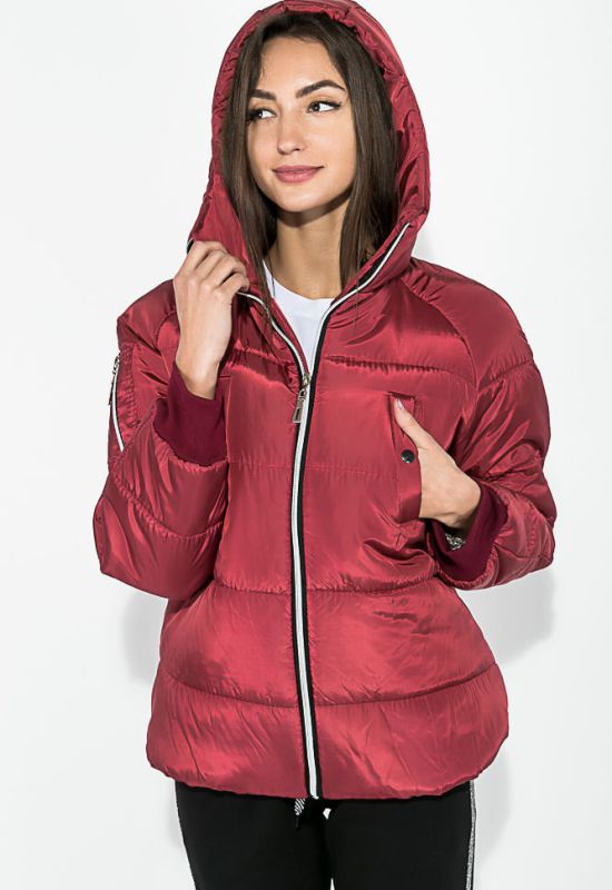Куртка женская спортивная 72PD227 (бордовый)