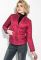 Куртка жіноча стьобана на кнопках 80PD1209 (бордовий)