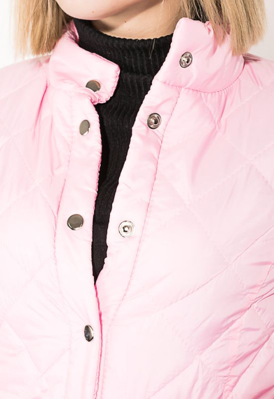 Куртка женская стеганая на кнопках 80PD1209 (розовый)